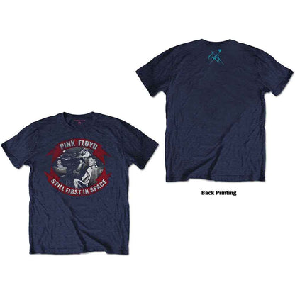 PINK FLOYD - FIRST IN SPACE VIGNETTE - T-Shirt Blue