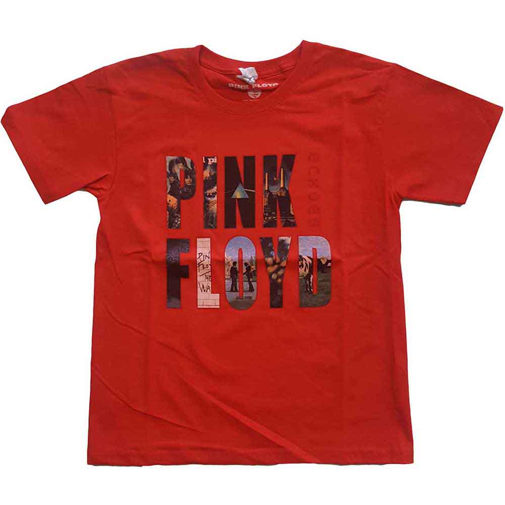 PINK FLOYD - ECHOES ALBUM MONTAGE - Kids T-Shirt Red