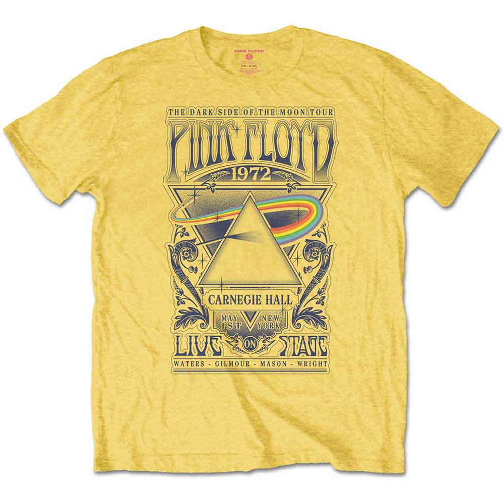 PINK FLOYD - CARNEGIE HALL POSTER - Kids T-Shirt Yellow