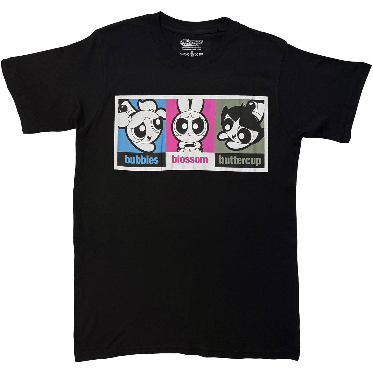 POWER PUFF GIRLS - GRID - T-Shirt Black