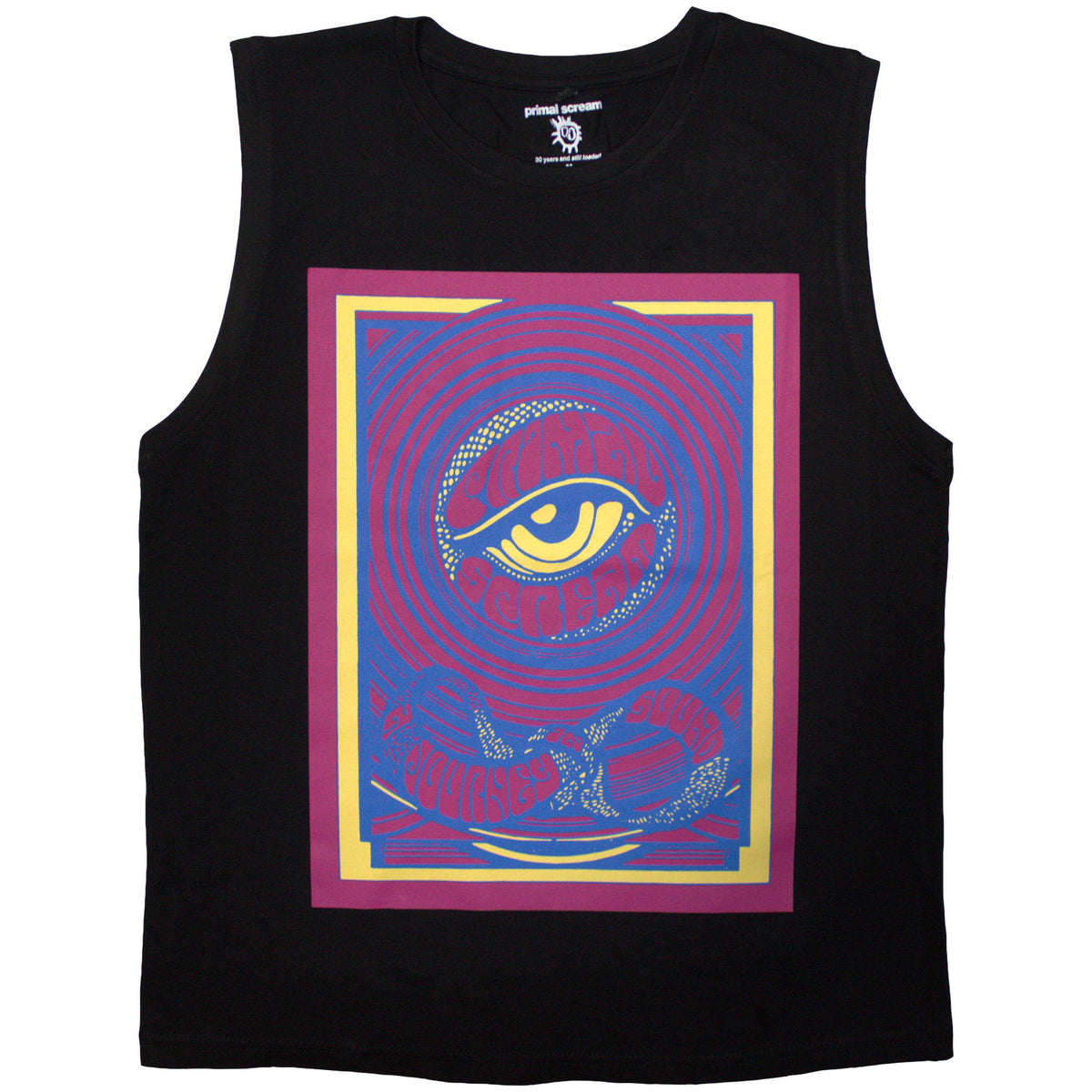 PRIMAL SCREAM - PSYCHEDELIC EYE - Tank T-Shirt Black