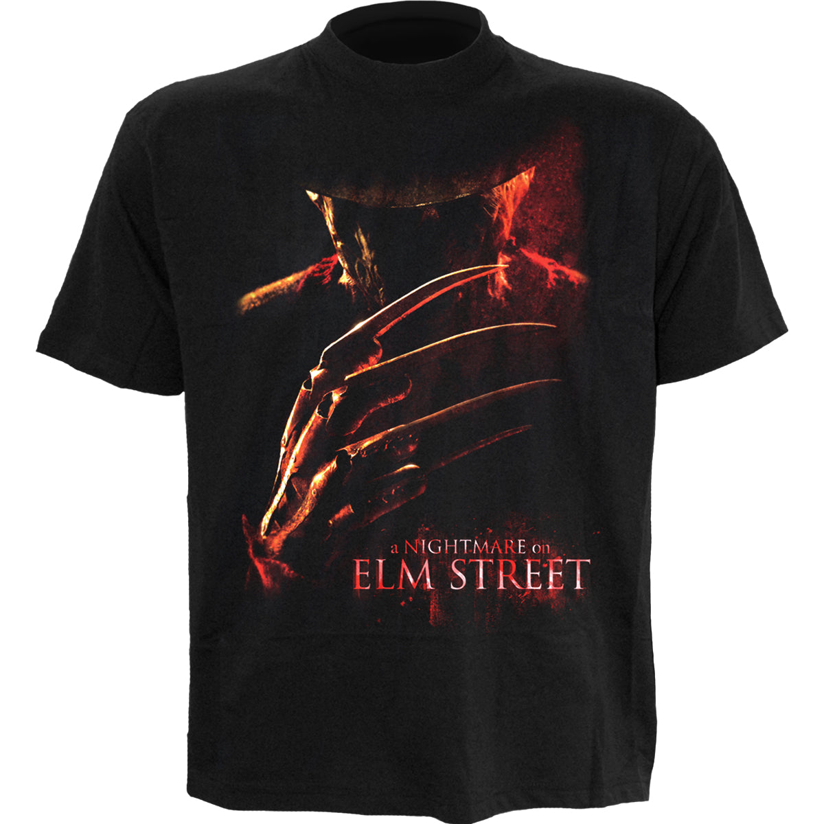 NIGHTMARE ON ELM STREET - POSTER - Front Print T-Shirt Black NIGHTMARE ON ELM STREET - POSTER - Front Print T-Shirt Black