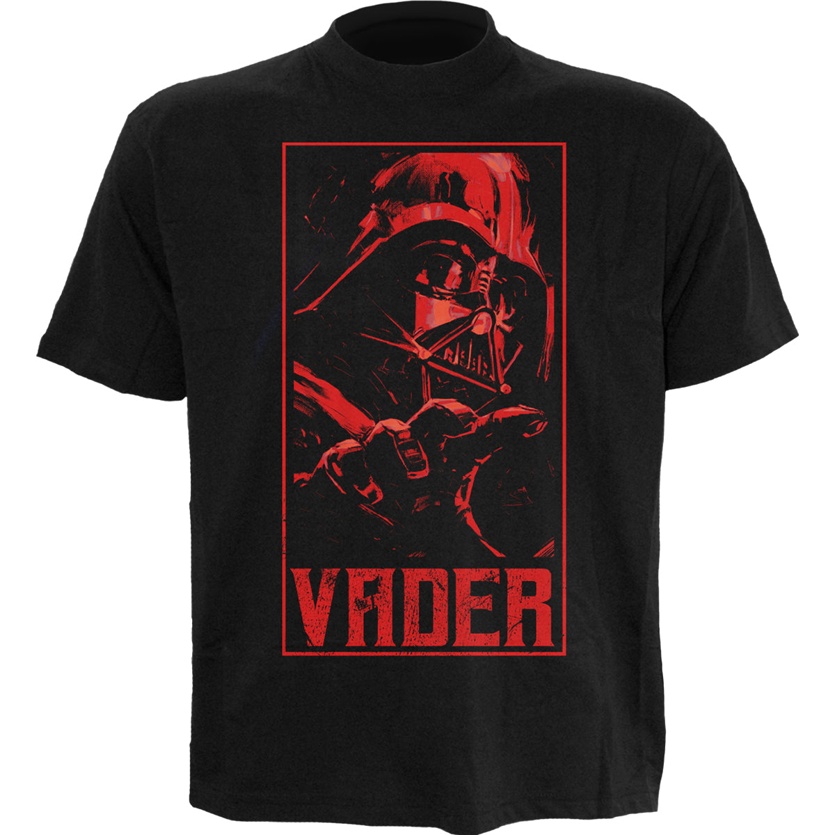 STAR WARS KENOBI - VADER  - Front Print T-Shirt Black
