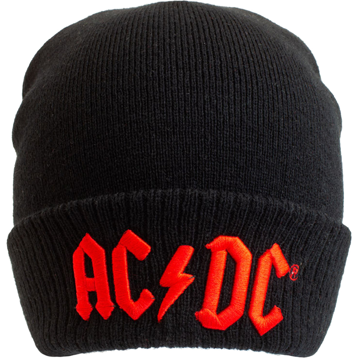 AC/DC - APPLIQUE LOGO - BEANIE - Licensed Band Cotton Beanies Black ...