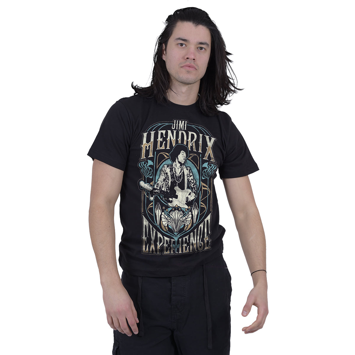 JIMI HENDRIX - ART NOUVEAU - T-SHIRT - Front Print T-Shirt Black