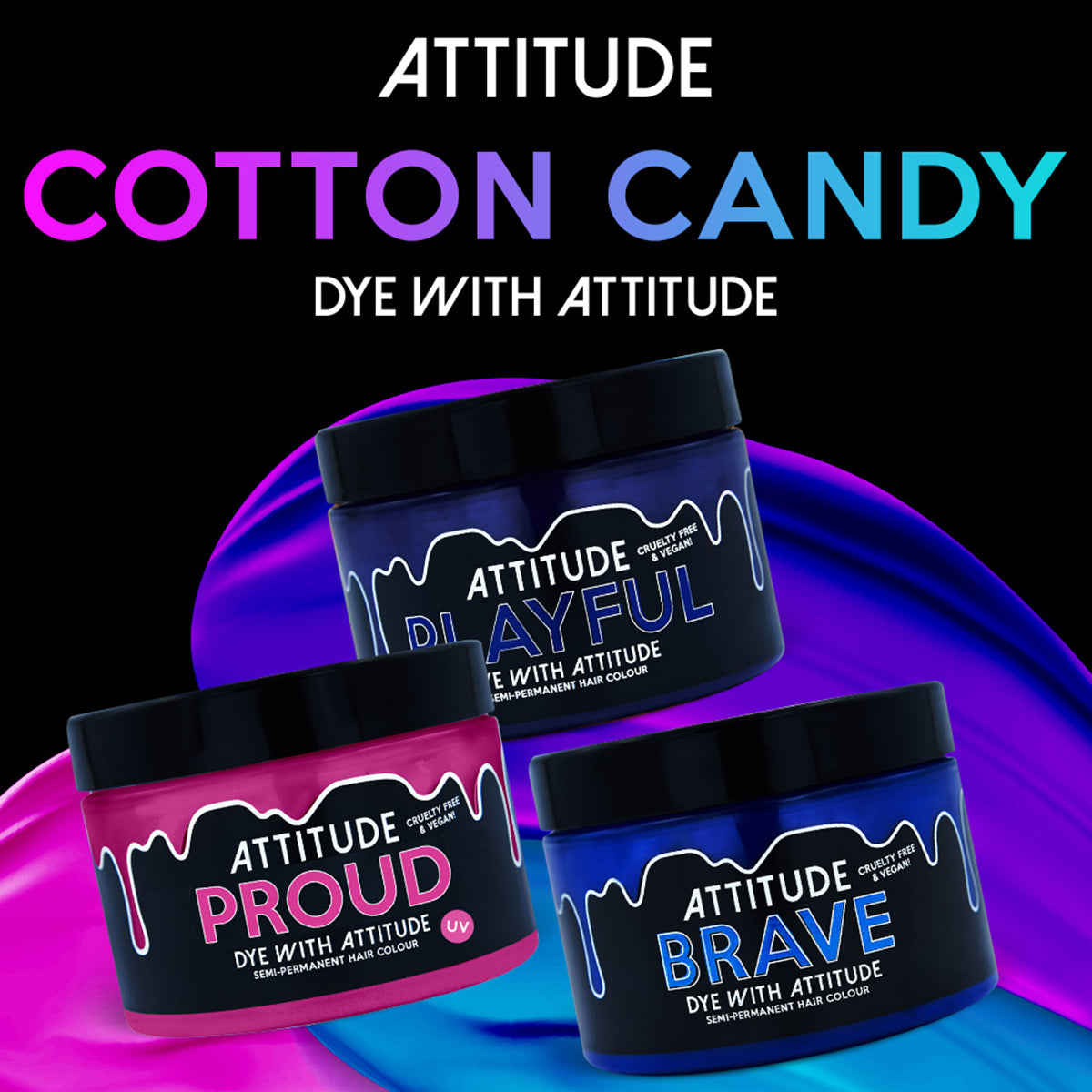 COTTON CANDY TRIO - Attitude Hair Dye - Trio