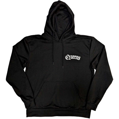 QUEENS OF THE STONE AGE - FLORAL CHAINS - Pullover Hoodie Black