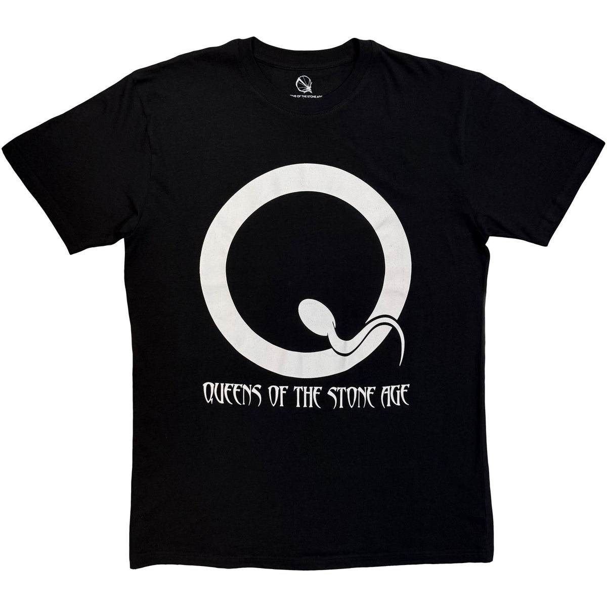 QUEENS OF THE STONE AGE - SPERM LOGO MONO - T-Shirt Black