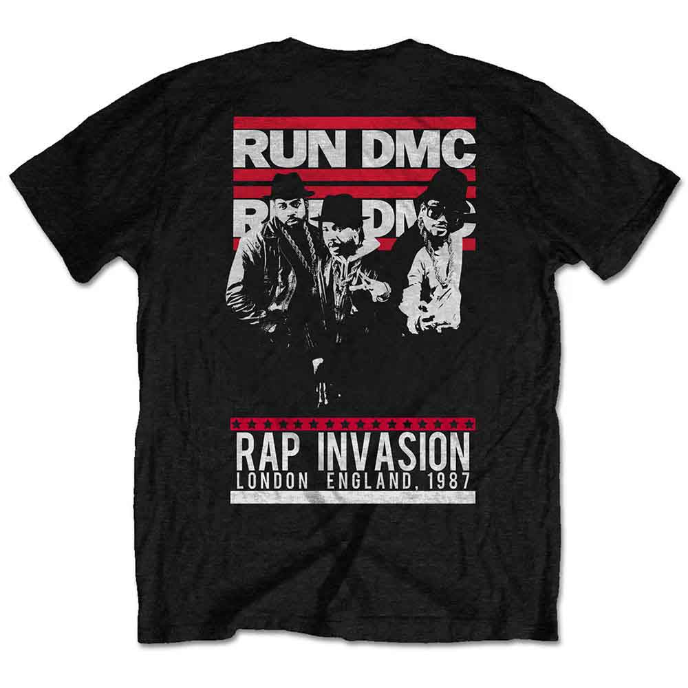 RUN DMC - RAP INVASION - T-Shirt Black