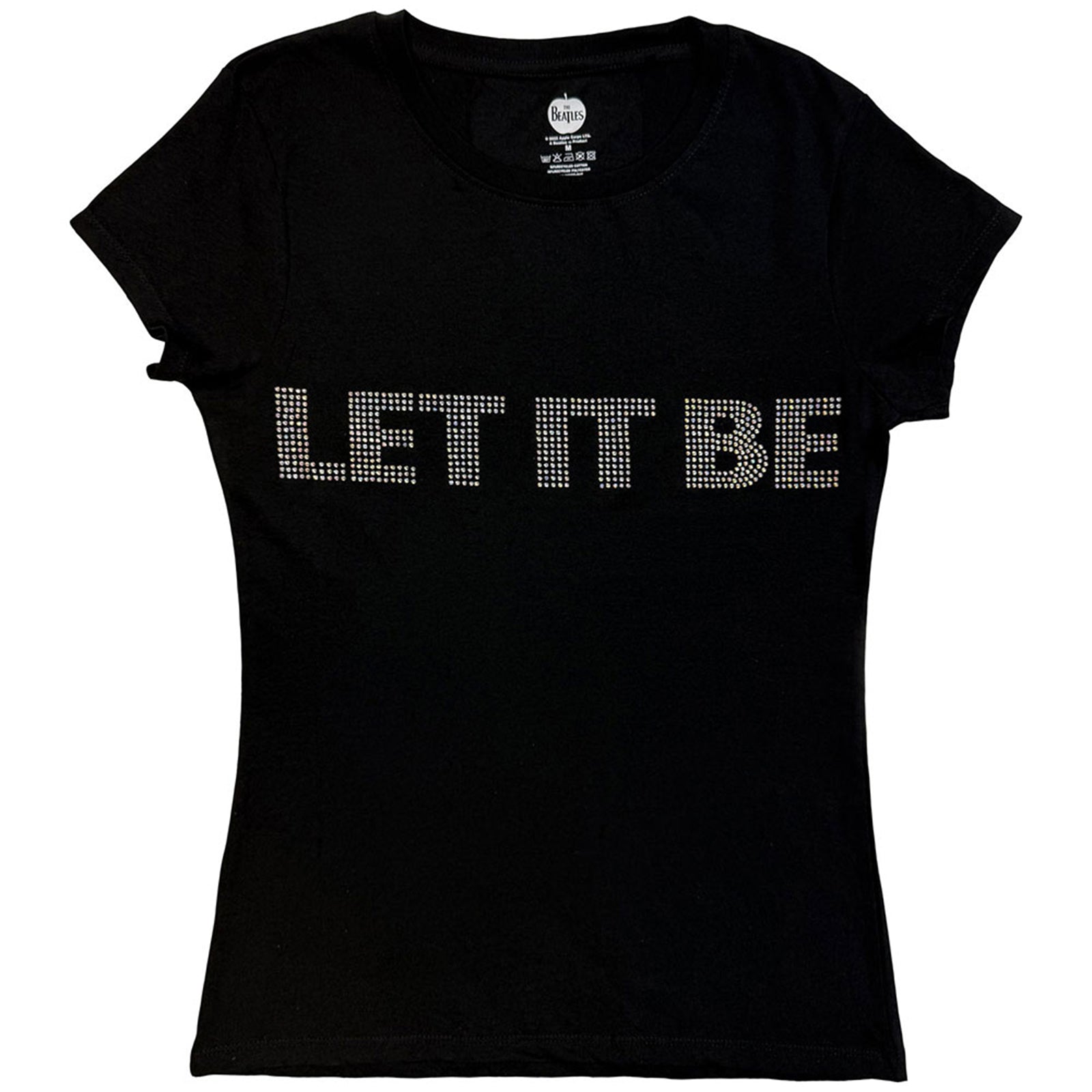 BEATLES, THE - LET IT BE CRYSTALS - T-Shirt Black (Embellished)