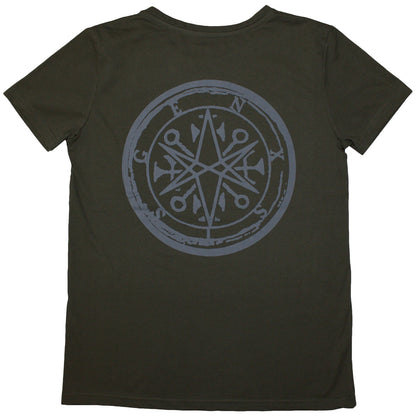 BRING ME THE HORIZON - METAL LOGO GENXSIS - T-Shirt Green (Back Print)