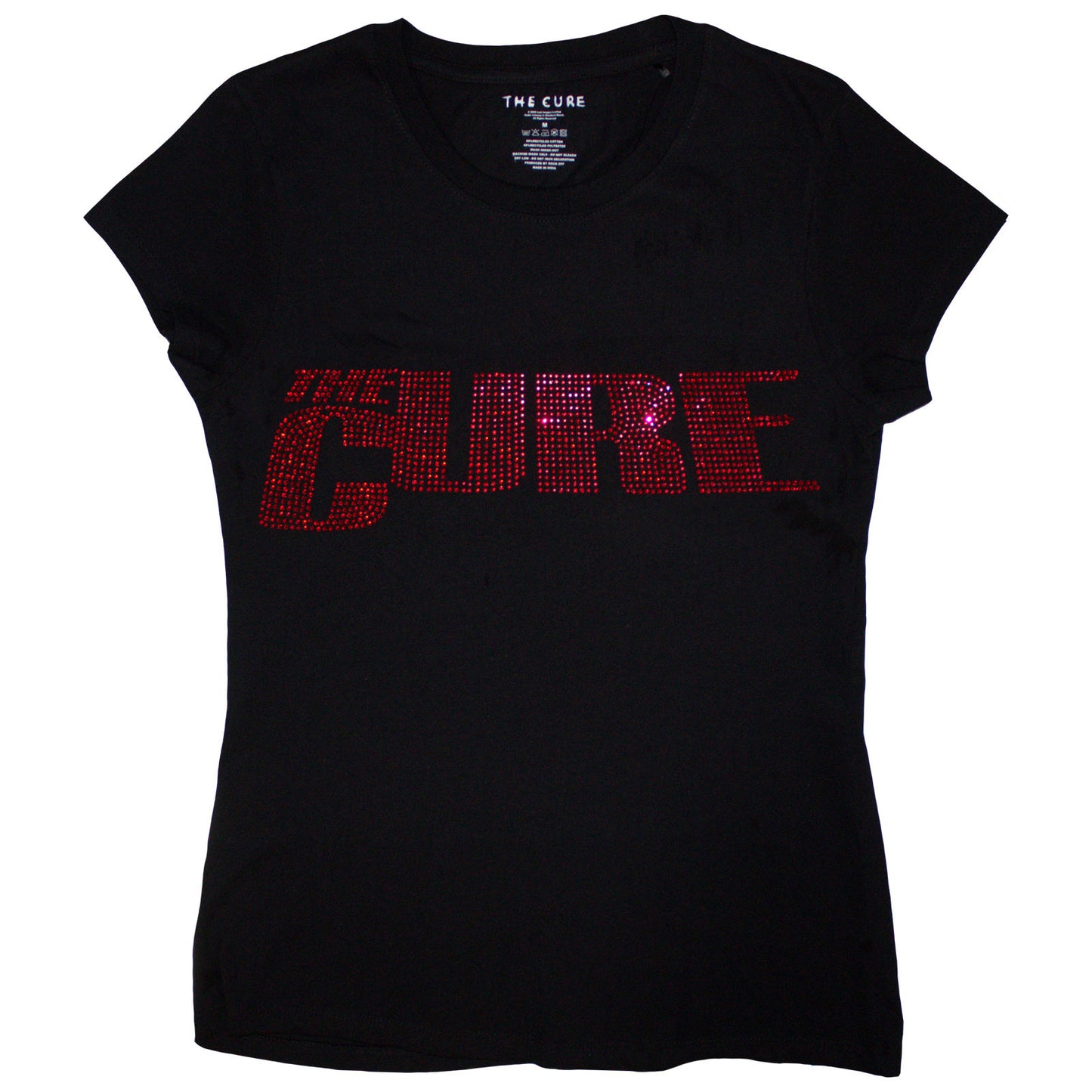 CURE, THE - LOGO - T-Shirt Black (Embellished)