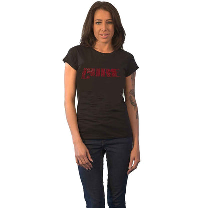 CURE, THE - LOGO - T-Shirt Black (Embellished)