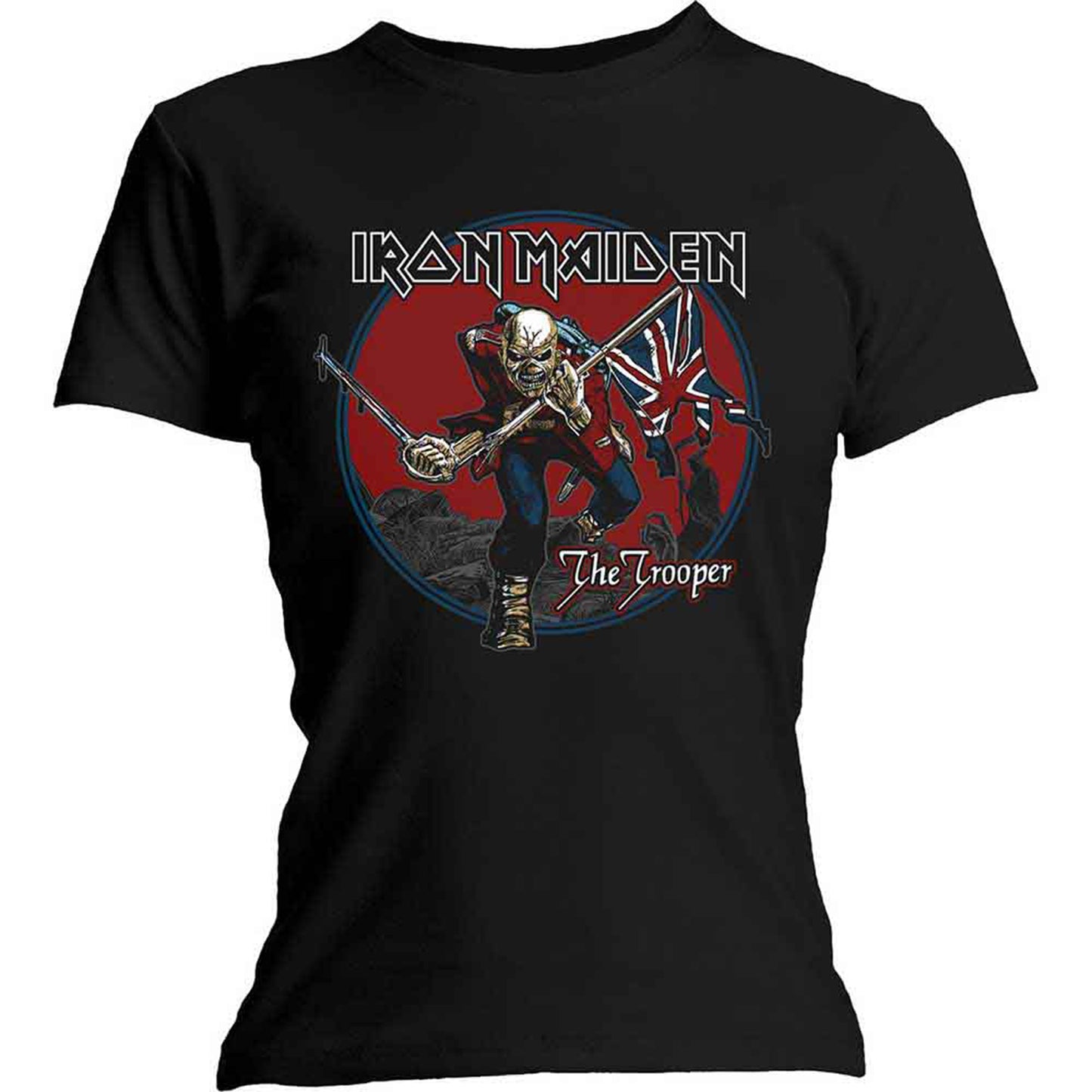 IRON MAIDEN - TROOPER RED SKY - T-Shirt Black