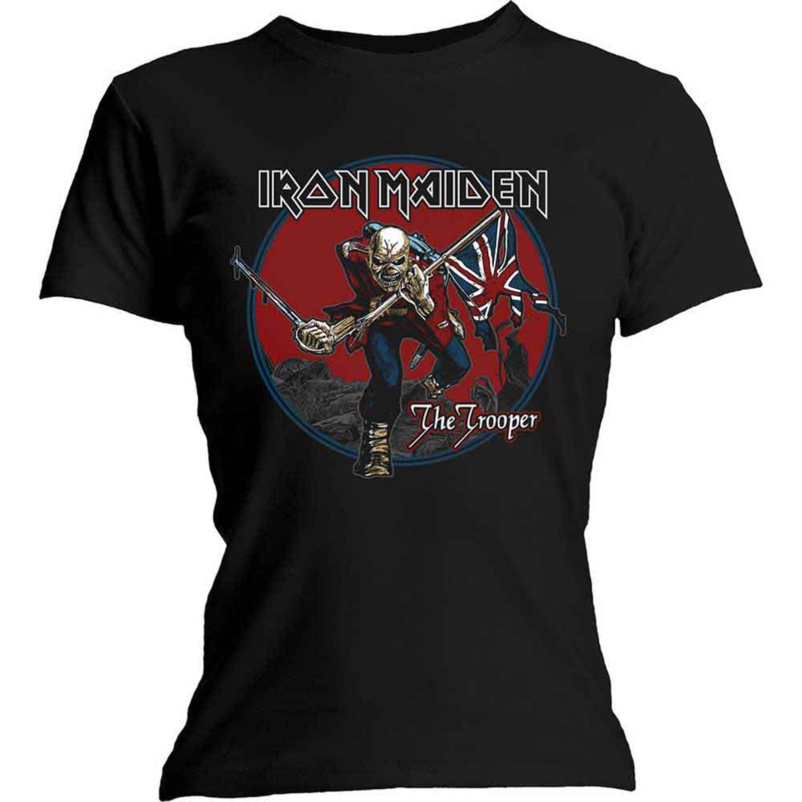 IRON MAIDEN - TROOPER RED SKY - T-Shirt Black