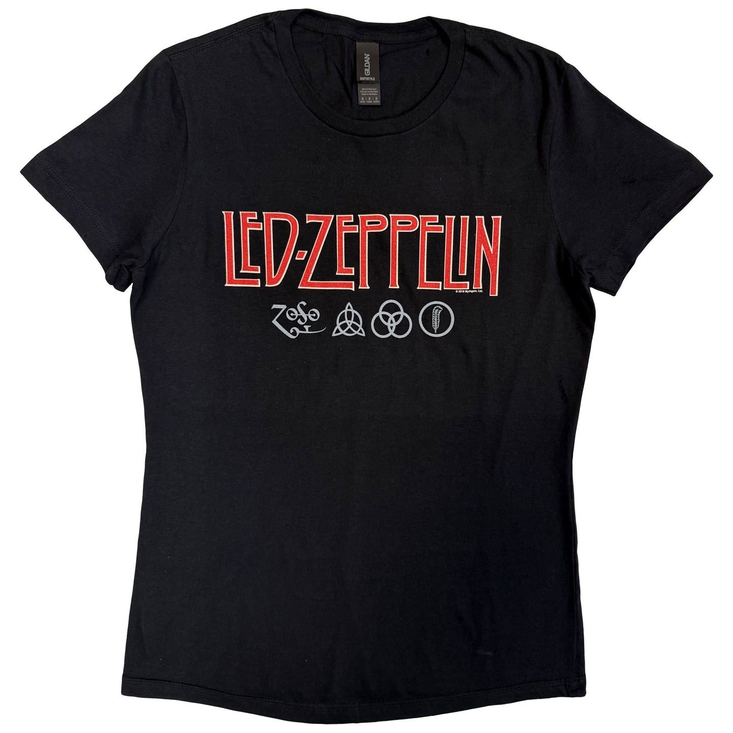 LED ZEPPELIN - LOGO & SYMBOLS - T-Shirt Black