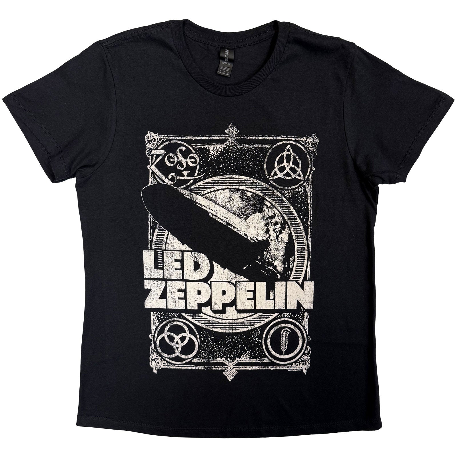 LED ZEPPELIN - VINTAGE PRINT LZ1 - T-Shirt Black