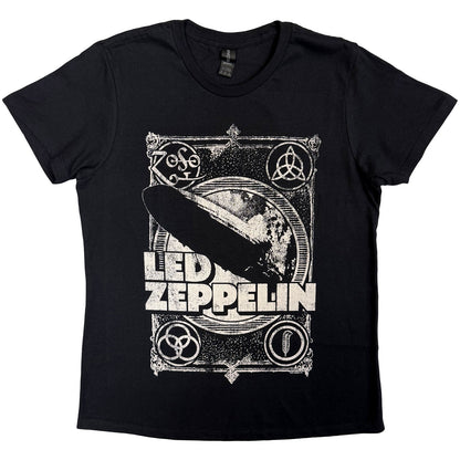 LED ZEPPELIN - VINTAGE PRINT LZ1 - T-Shirt Black