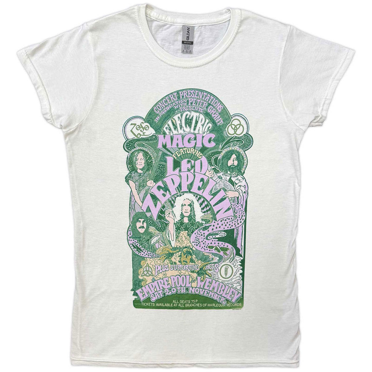 LED ZEPPELIN - ELECTRIC MAGIC - T-Shirt White