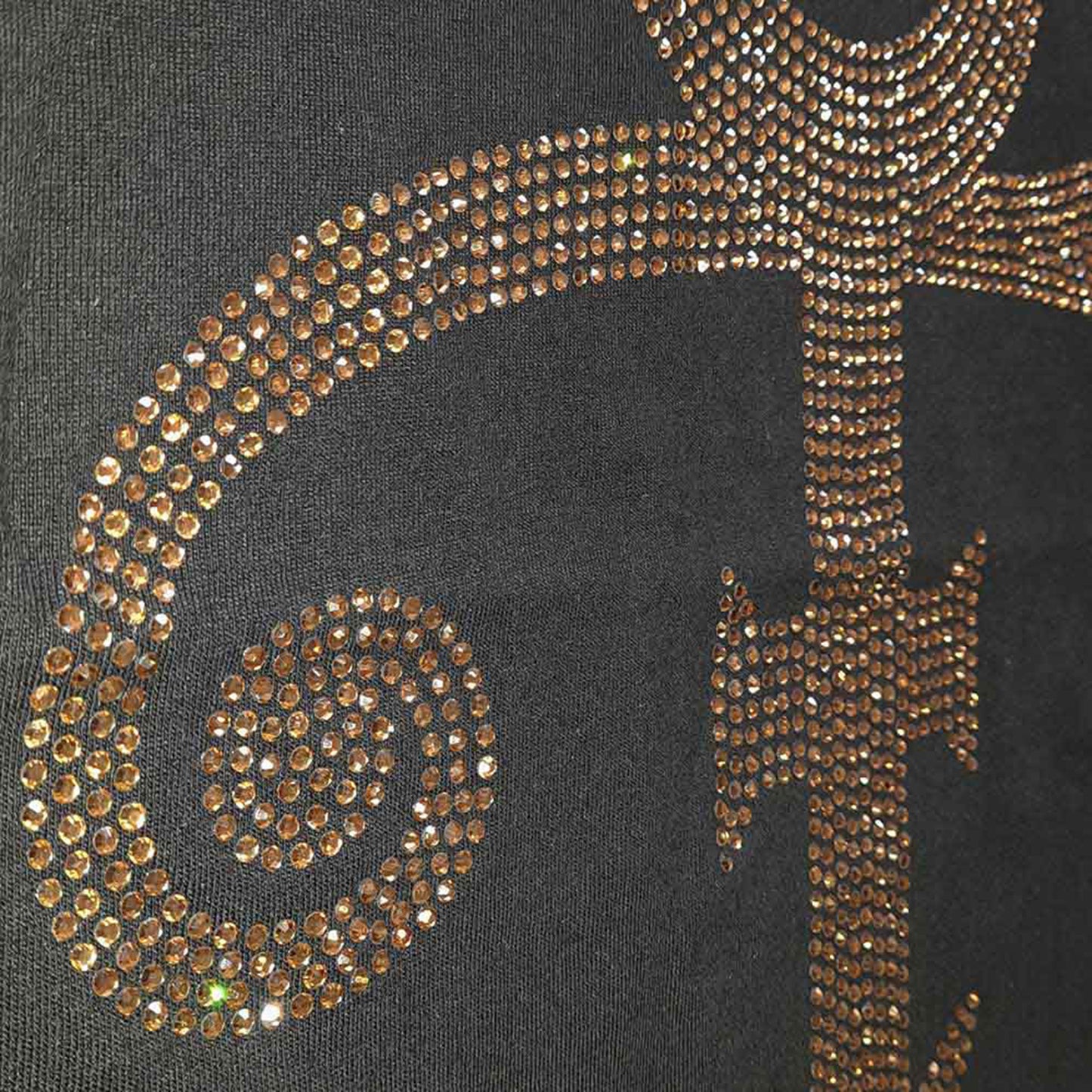 PRINCE - GOLD SYMBOL - T-Shirt Black (Embellished)