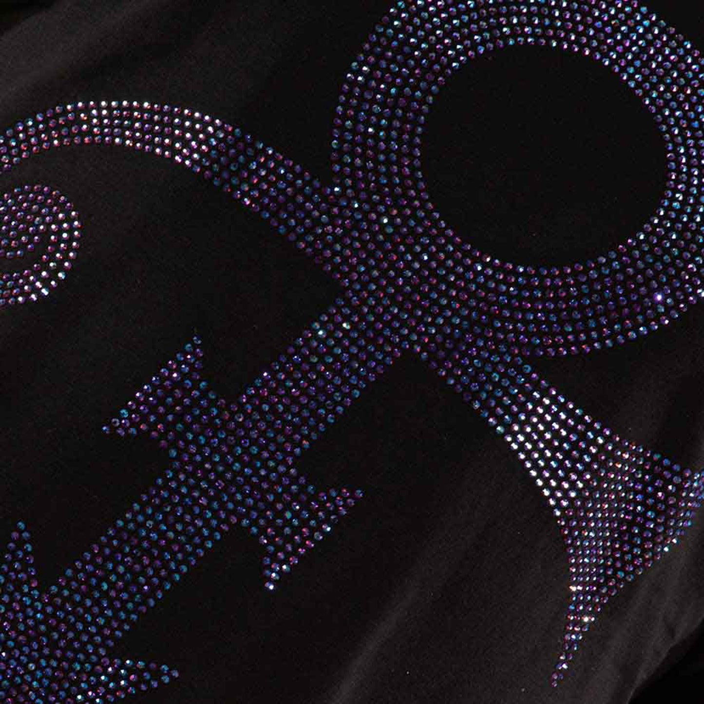 PRINCE - PURPLE SYMBOL - T-Shirt Black (Embellished)
