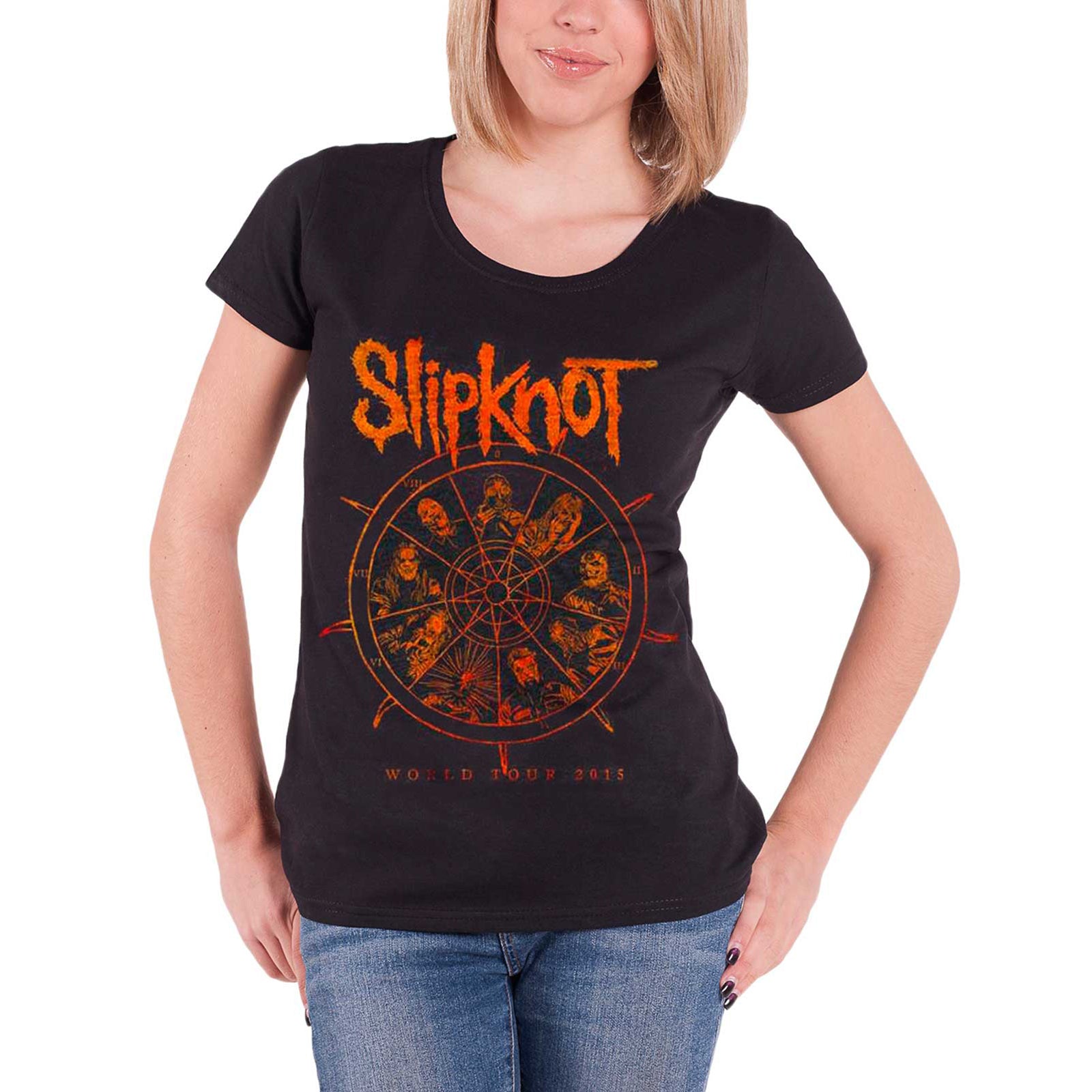 SLIPKNOT - THE WHEEL - T-Shirt Black (Back Print)