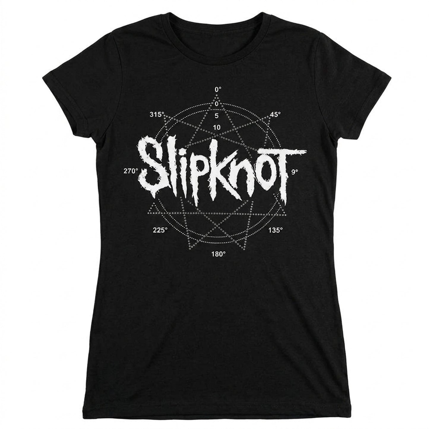 SLIPKNOT - LOGO STAR - T-Shirt Black (Embellished)