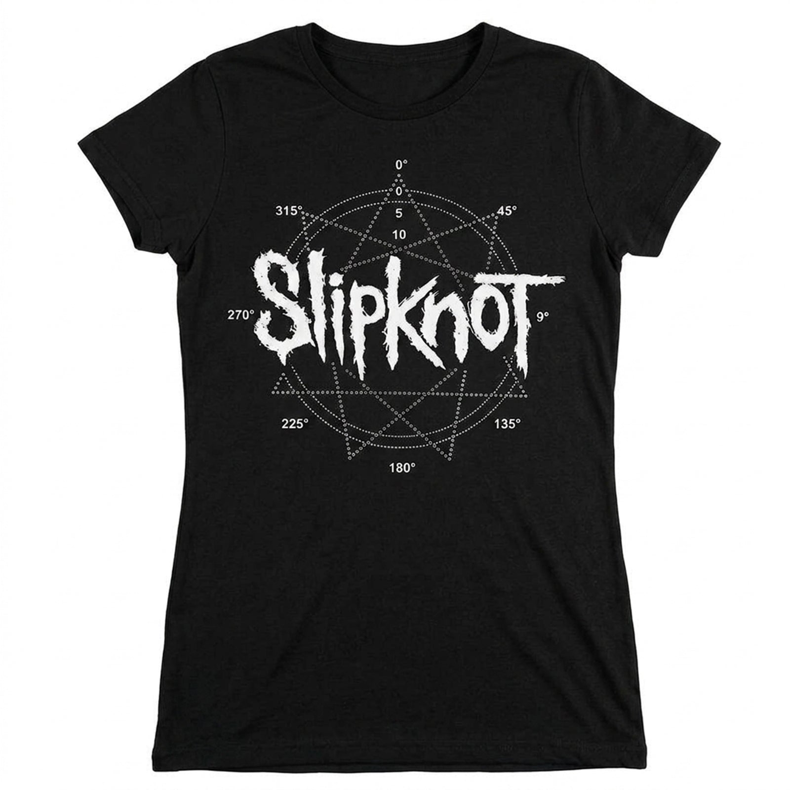 SLIPKNOT - LOGO STAR - T-Shirt Black (Embellished)