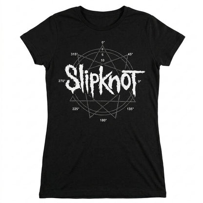 SLIPKNOT - LOGO STAR - T-Shirt Black (Embellished)