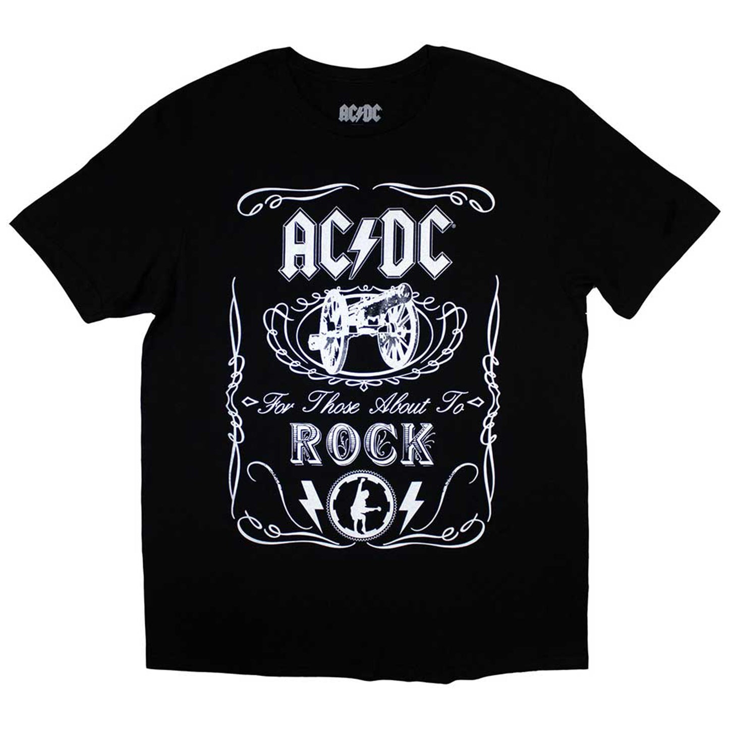 AC/DC - VINTAGE CANNON SWIG - T-Shirt Black