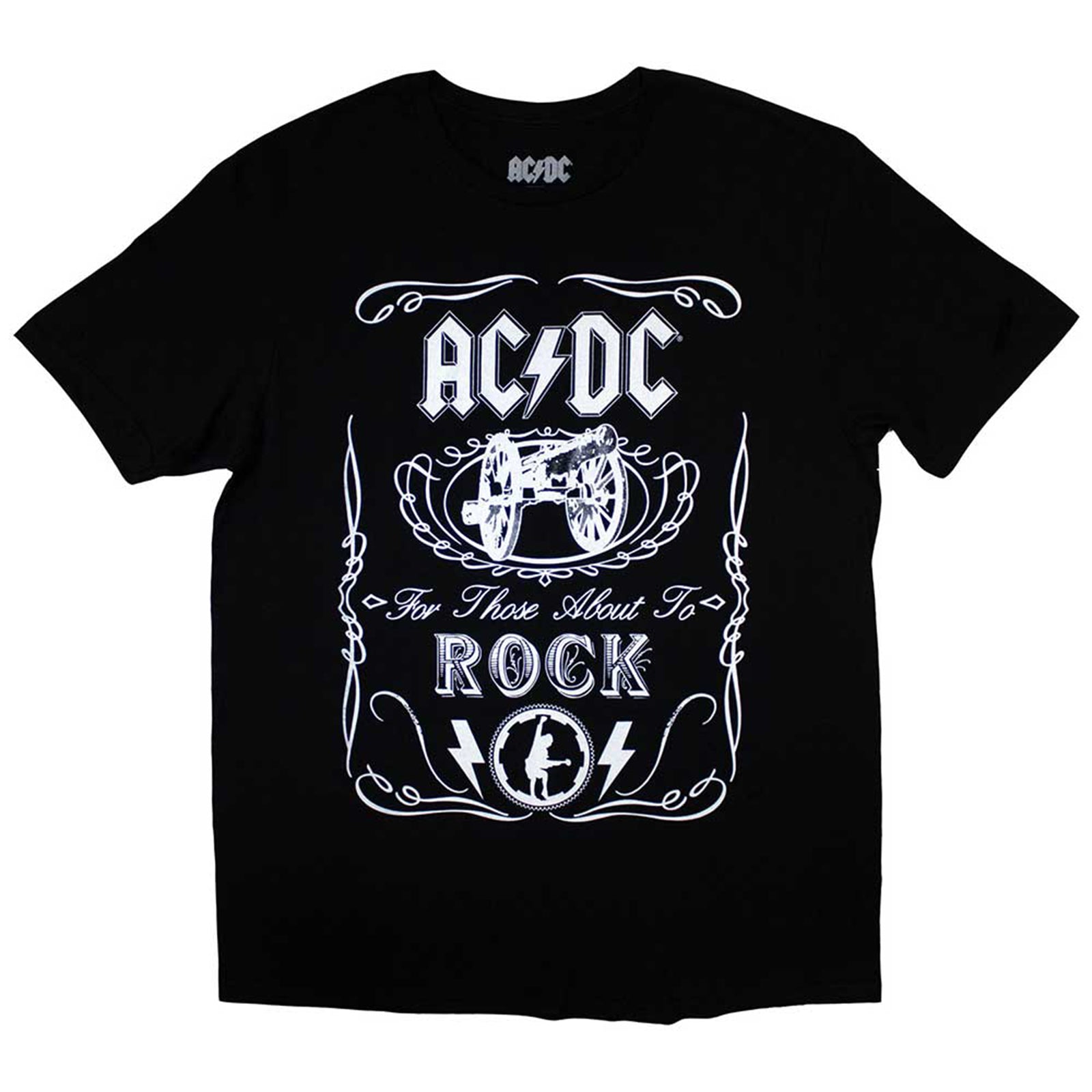 AC/DC - VINTAGE CANNON SWIG - T-Shirt Black