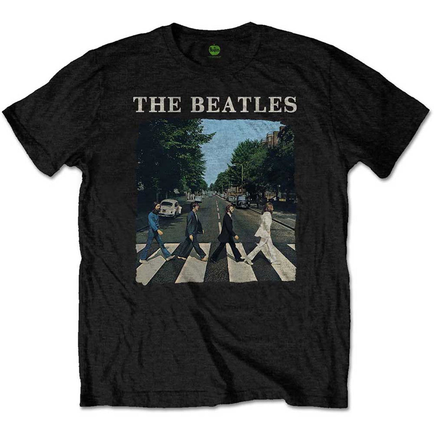 BEATLES, THE - ABBEY ROAD & LOGO - T-Shirt Black