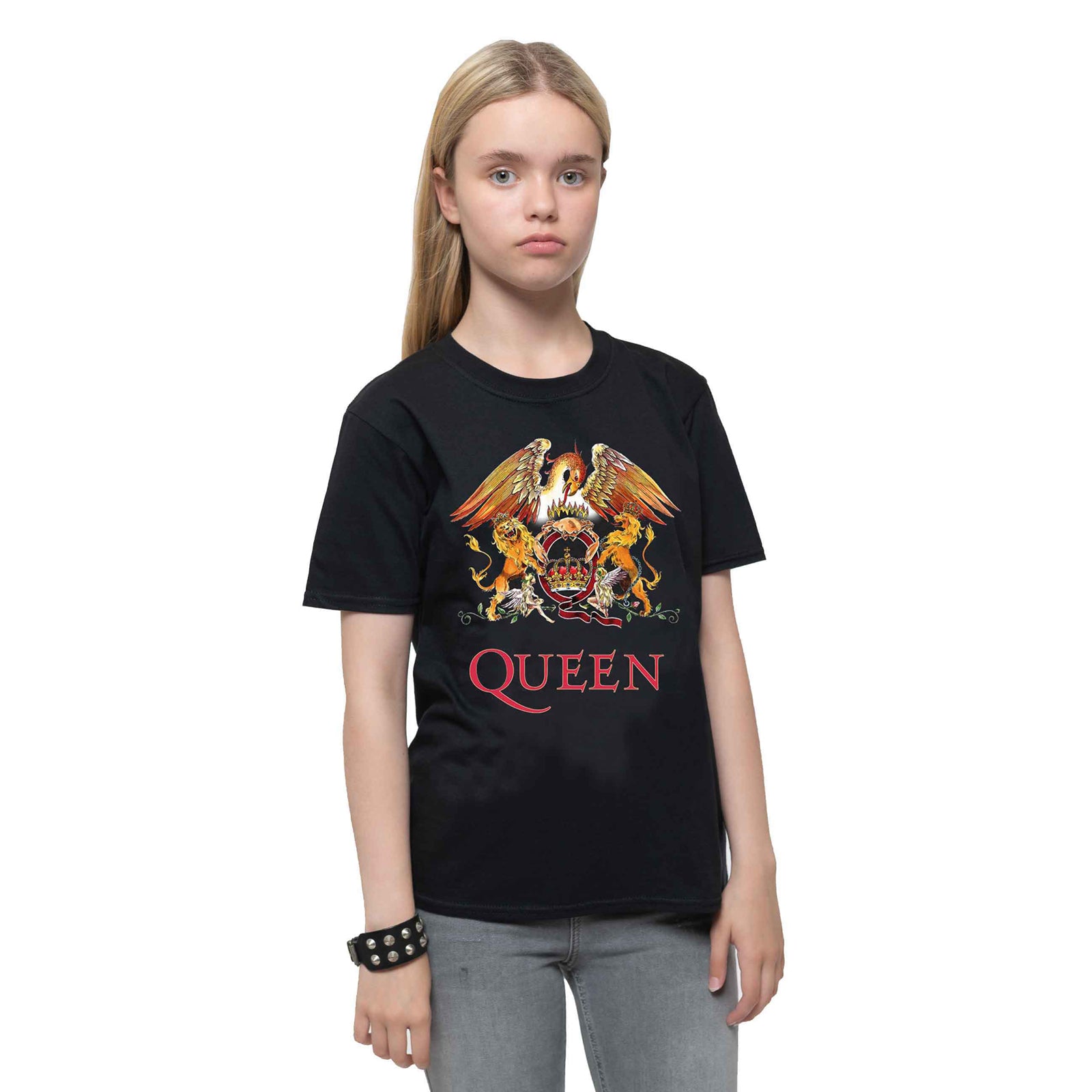 QUEEN - CLASSIC CREST - T-Shirt Black