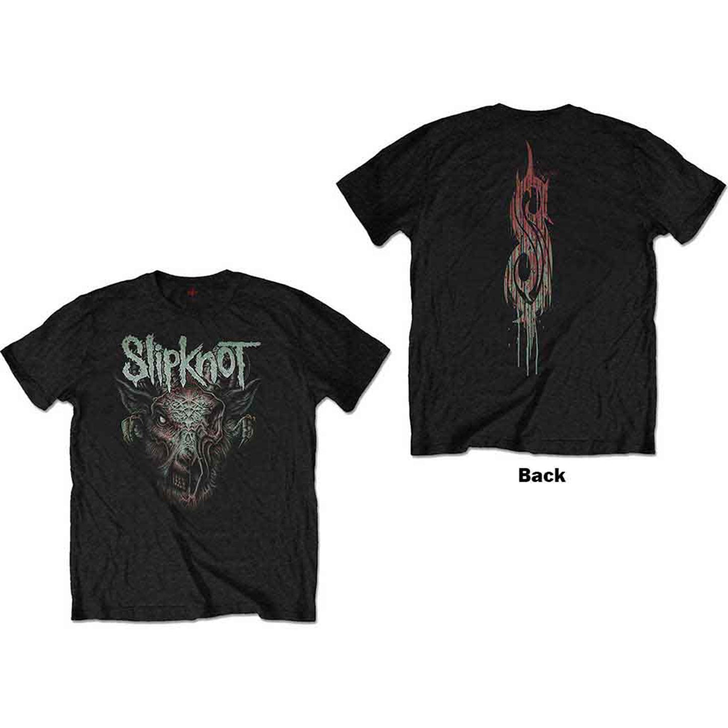 SLIPKNOT - INFECTED GOAT - T-Shirt Black (Back Print)