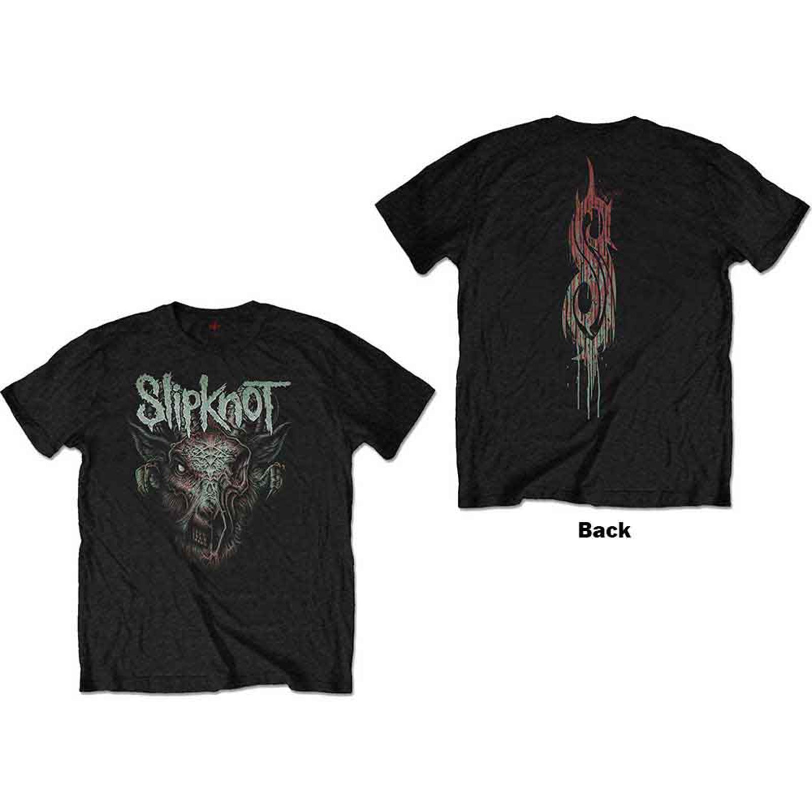 SLIPKNOT - INFECTED GOAT - T-Shirt Black (Back Print)