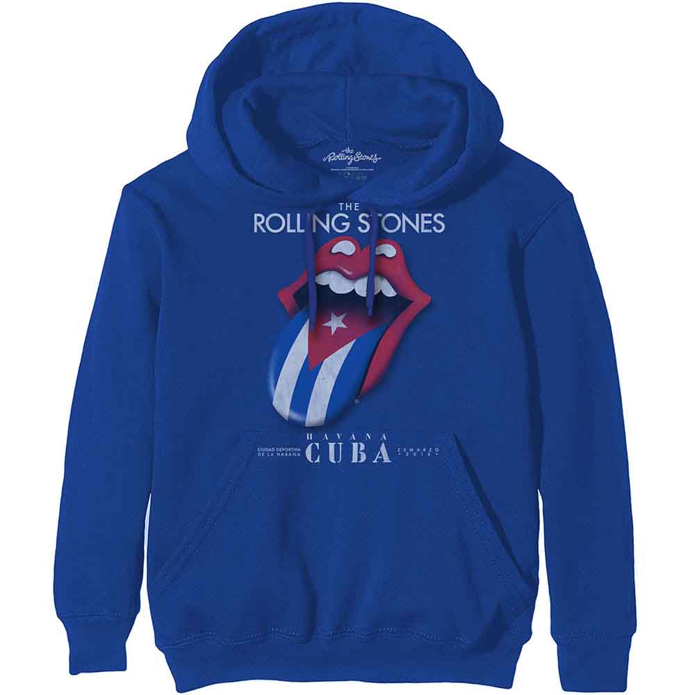 THE ROLLING STONES - HAVANA CUBA - Pullover Hoodie Blue - 2