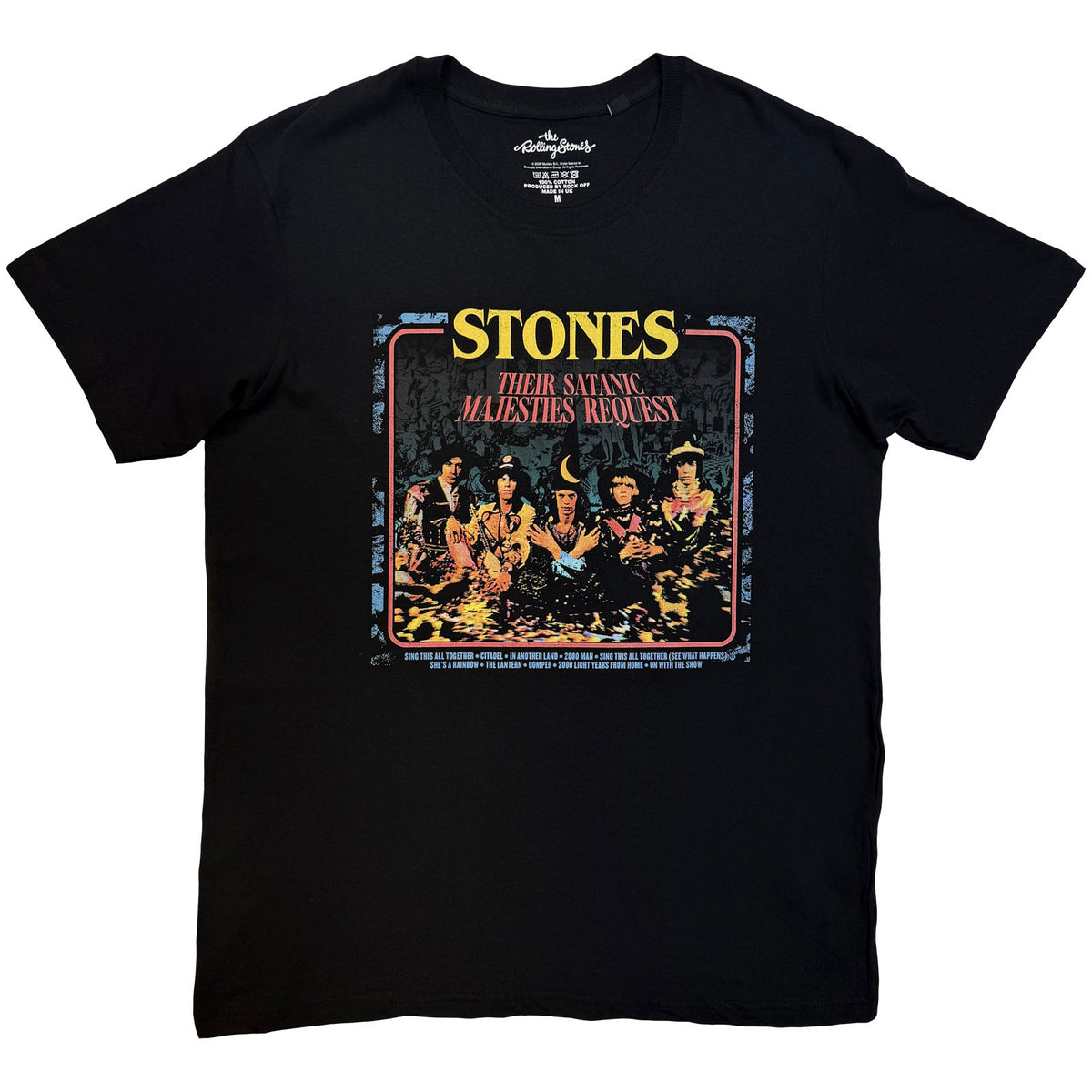THE ROLLING STONES - SATANIC MAJESTIES - T-Shirt Black