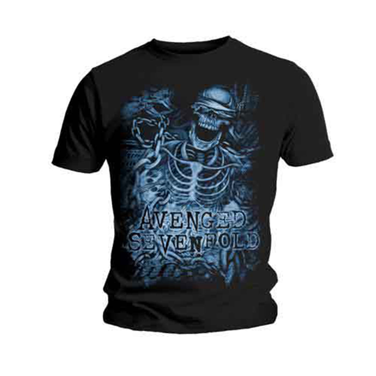 AVENGED SEVENFOLD - CHAINED SKELETON - T-Shirt Black