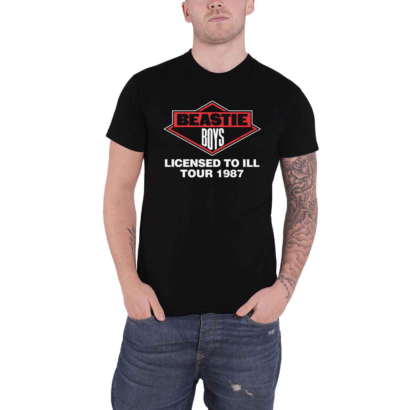 THE BEASTIE BOYS - LICENSED TO ILL TOUR 1987 - T-Shirt Black