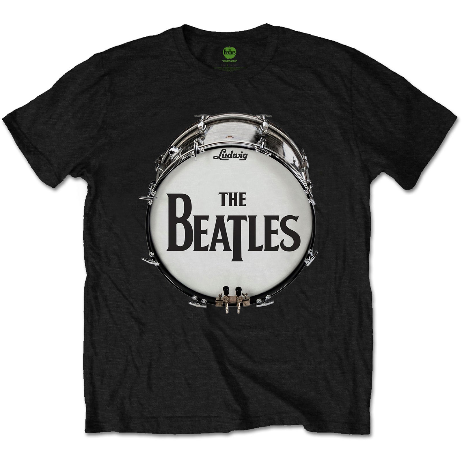 BEATLES, THE - ORIGINAL DRUM SKIN - T-Shirt Black