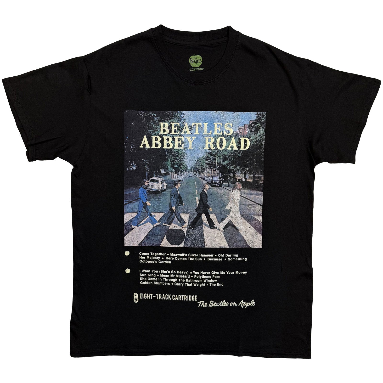 BEATLES, THE - ABBEY ROAD 8 TRACK - T-Shirt Black