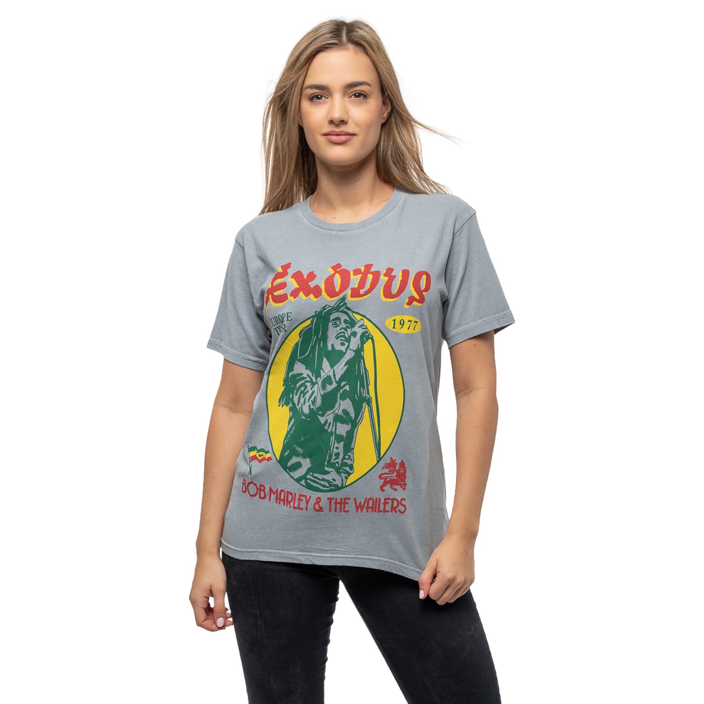 BOB MARLEY - 1977 TOUR - T-Shirt Grey (Wash Collection)