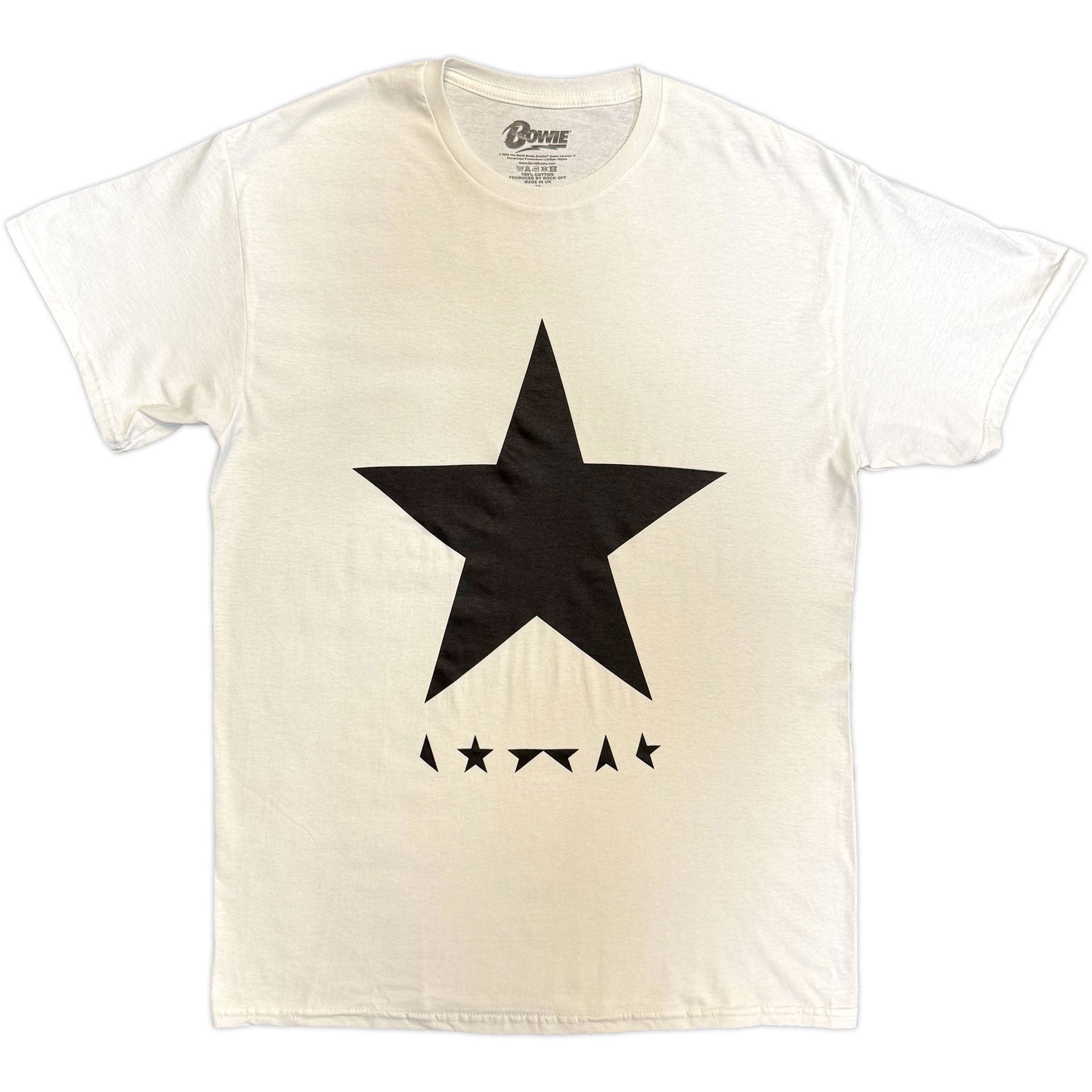 DAVID BOWIE - BLACKSTAR ON WHITE - T-Shirt White