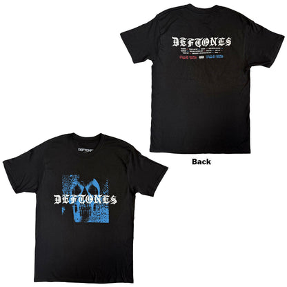 DEFTONES - STATIC SKULL - T-Shirt Black (Back Print)