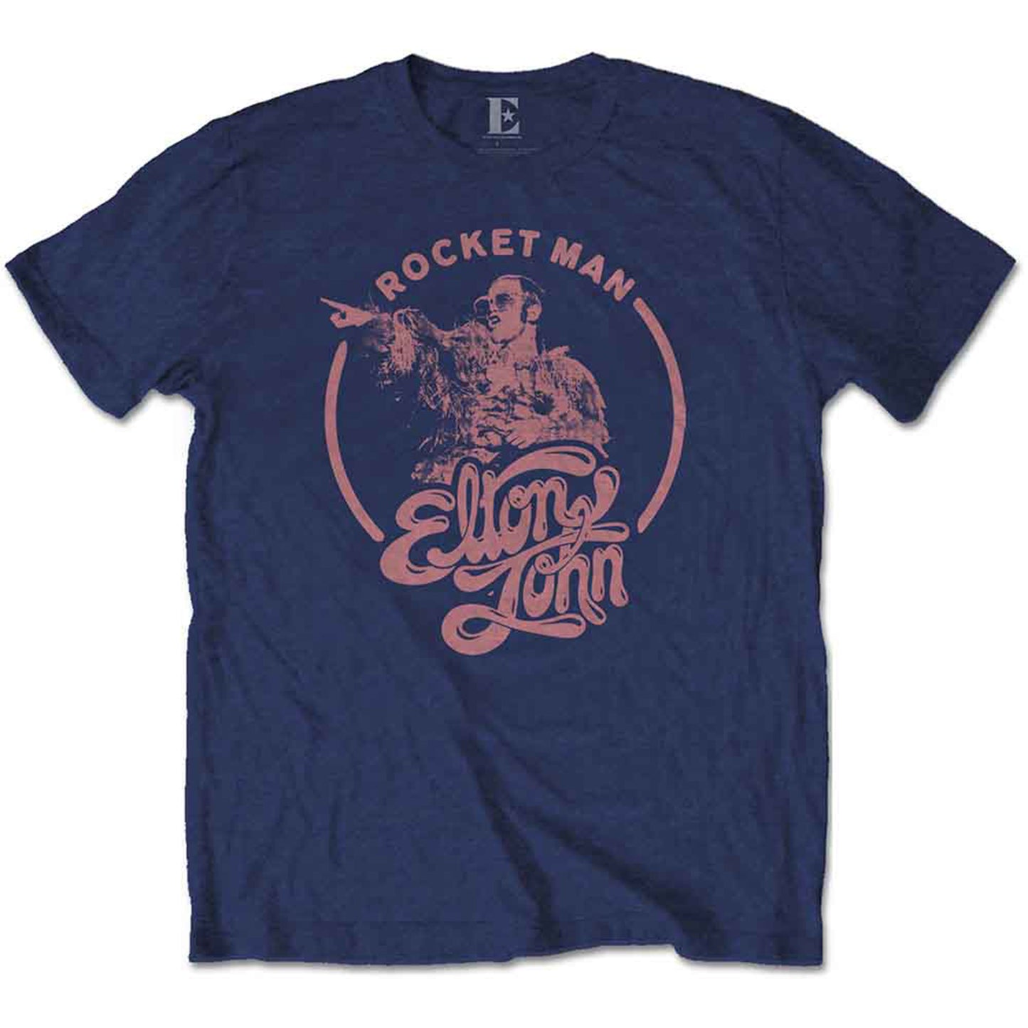 ELTON JOHN - ROCKETMAN CIRCLE POINT - T-Shirt Blue