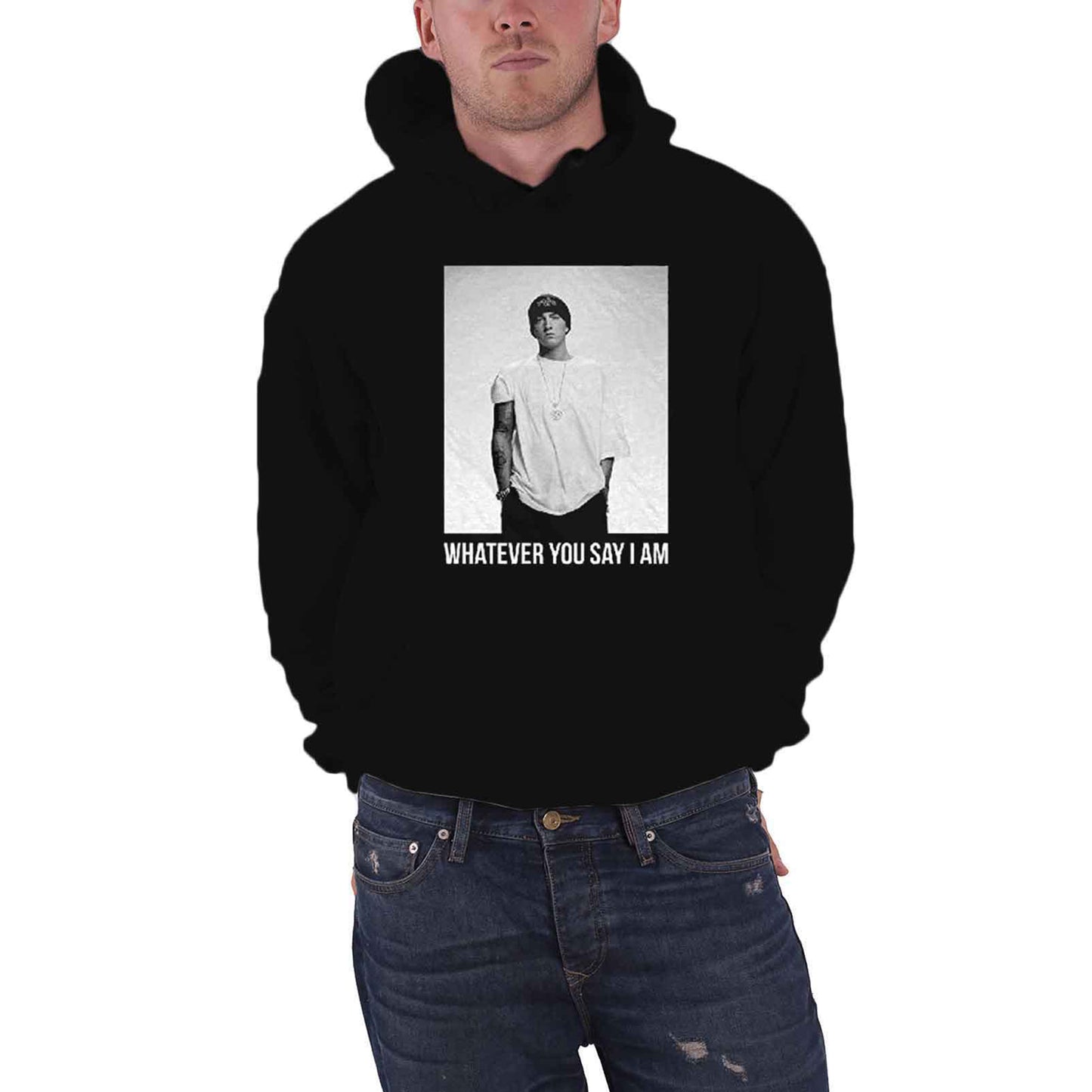 EMINEM - WHATEVER - Pullover Hoodie Black