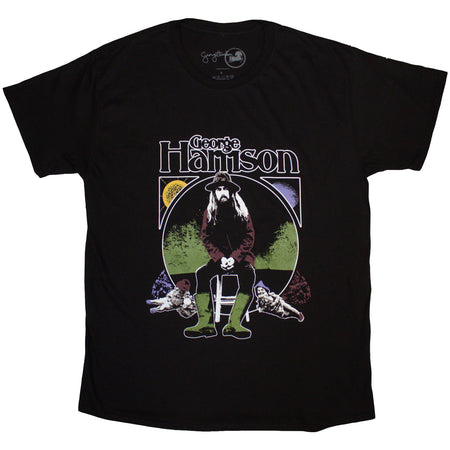 GEORGE HARRISON - SUN & MOON - T-Shirt Black