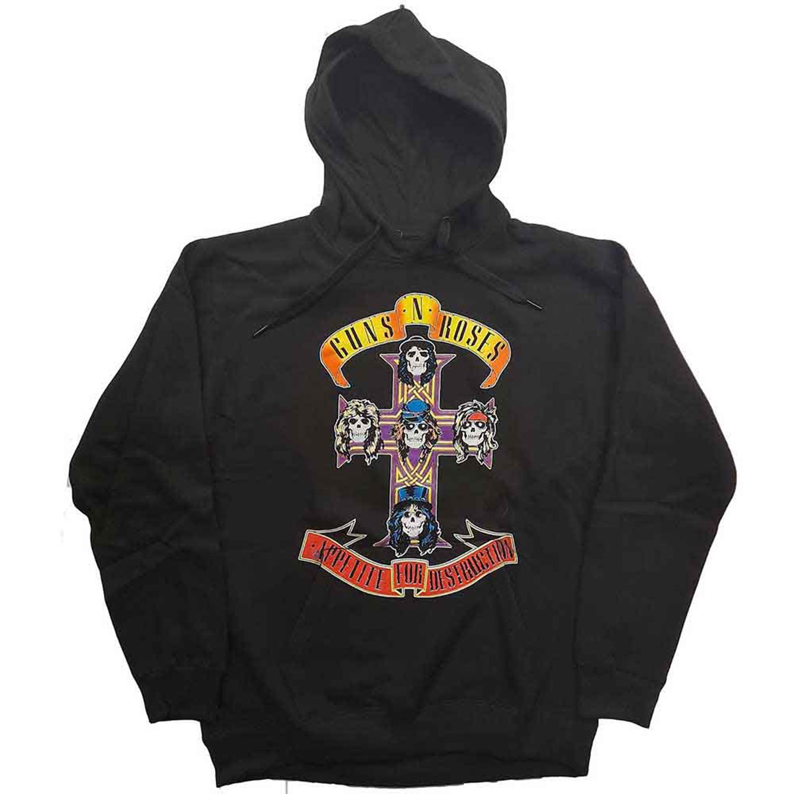 GUNS N ROSES - APPETITE FOR DESTRUCTION - Pullover Hoodie Black