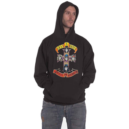 GUNS N ROSES - APPETITE FOR DESTRUCTION - Pullover Hoodie Black