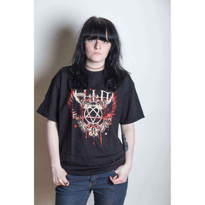 HIM - WINGS SPLATTER - T-Shirt Black